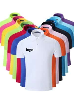 Wholesale Printing Plain Business Men's Polo T Shirts Short Sleeve Collar Embroidery 100% Cotton Golf Polo Shirts Custom Logo