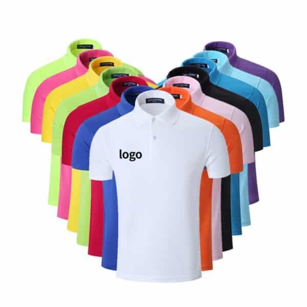 Wholesale Printing Plain Business Men's Polo T Shirts Short Sleeve Collar Embroidery 100% Cotton Golf Polo Shirts Custom Logo