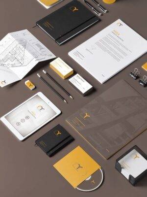 Identity Design, paper bags, Business cards and letterhead