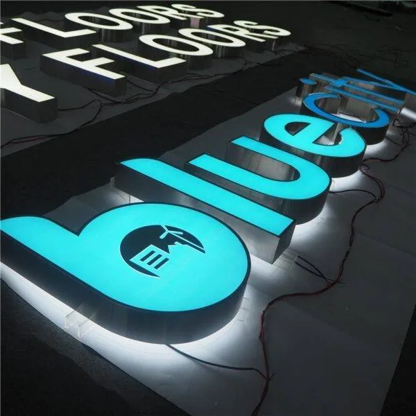 Led backlit-frontlet Signage