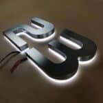 illuminated light sign letters like channel light sign letter