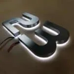 illuminated light sign letters like channel light sign letter