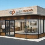 Prefabricated modular office and parking management cabin in Saudi Arabia by Kaiian Agency